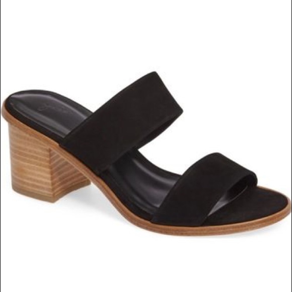 Joie ‘Maha’ City Sandal / Black Suede / Slide